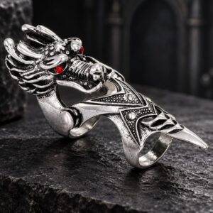 Bague Armure Gothique