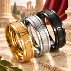 Bague Chiffres Romains - Homme Prestigieux