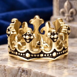 Bague Couronne Royale - Homme de Pouvoir