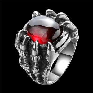 Bague Gothique Rouge