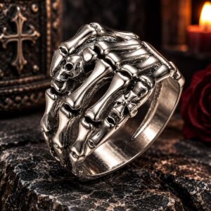 Bague Main Squelette Argent