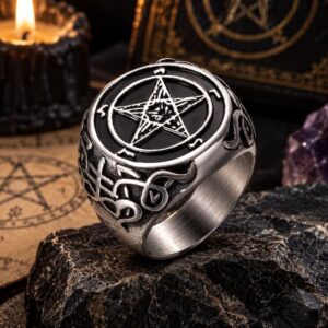 Bague Pentagramme – Homme Esotérique