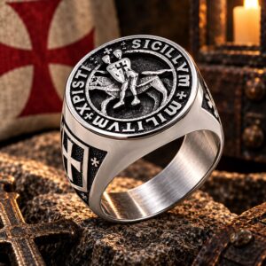 Bague Sceau des Templiers