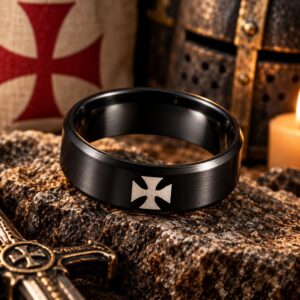 Bague Templier Croix Pattée