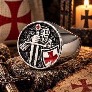 Bague Templier d'Acier