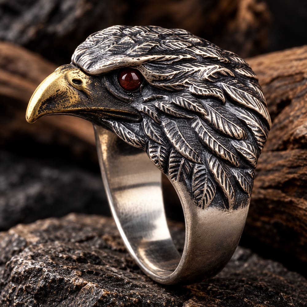 Bague Tête d'Aigle - Homme Impérial