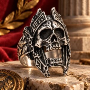 Bague Tête de Mort Empereur Romain