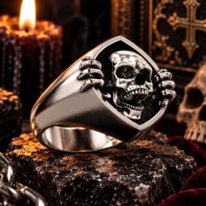 Bague Tête de Mort Gothique
