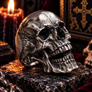 Bague Tête de Mort Homme d’Acier