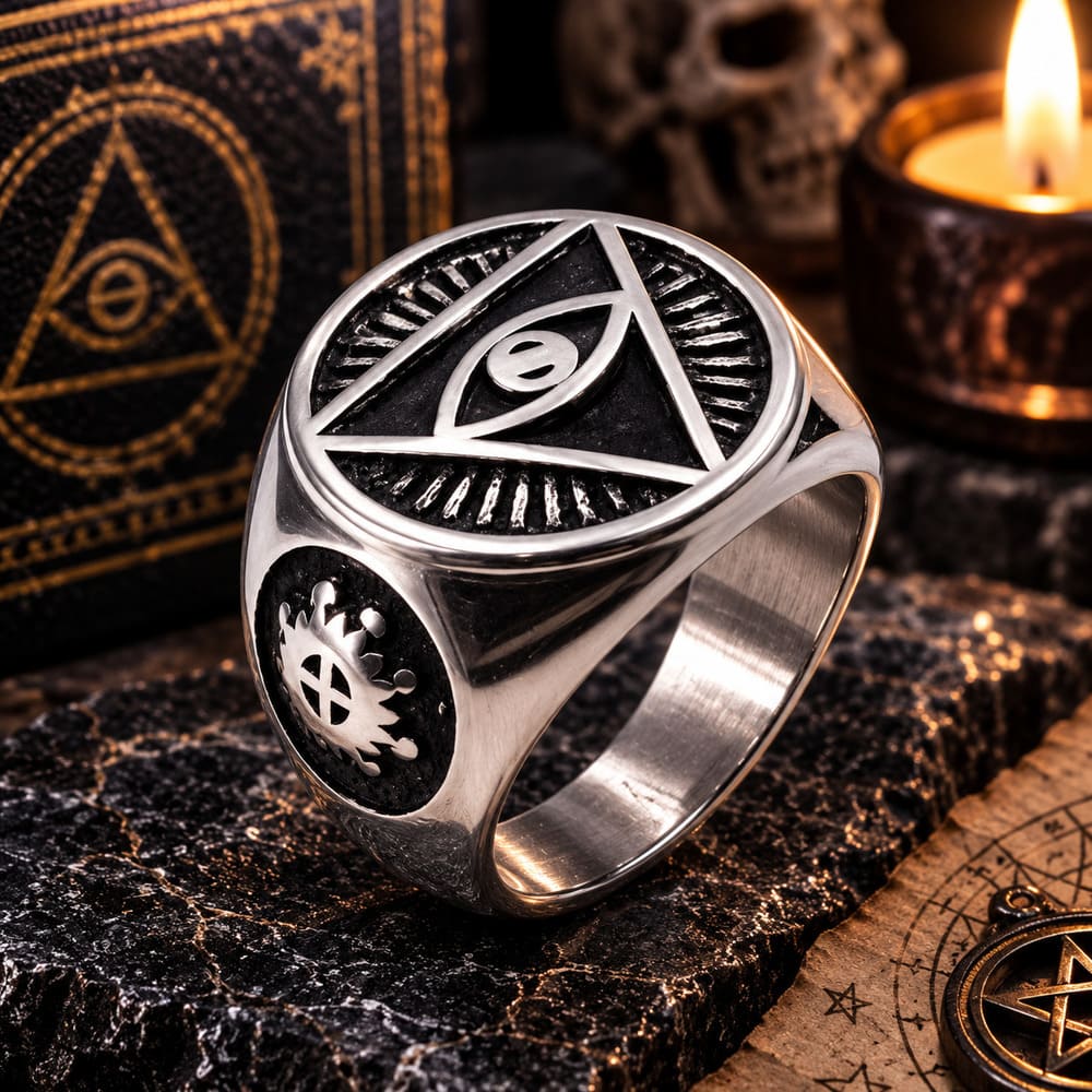 Chevalière Homme Illuminati