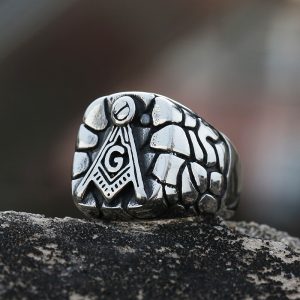 Chevalière Maçonnique Acier