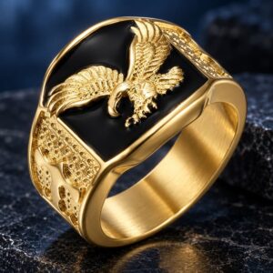 Bague Aigle Ailes Déployées