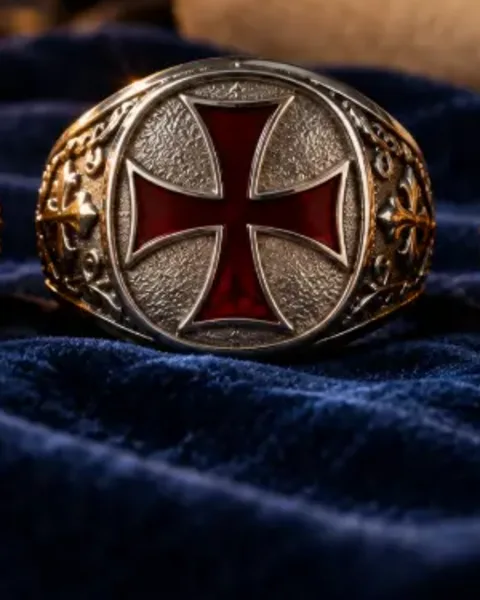 Bague Templier & Croix de Malte